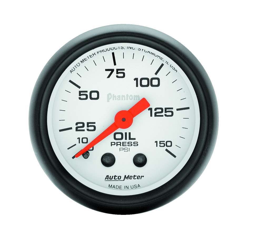 Autometer - 2-1/16in Phantom Oil Press. Gauge 0-150psi