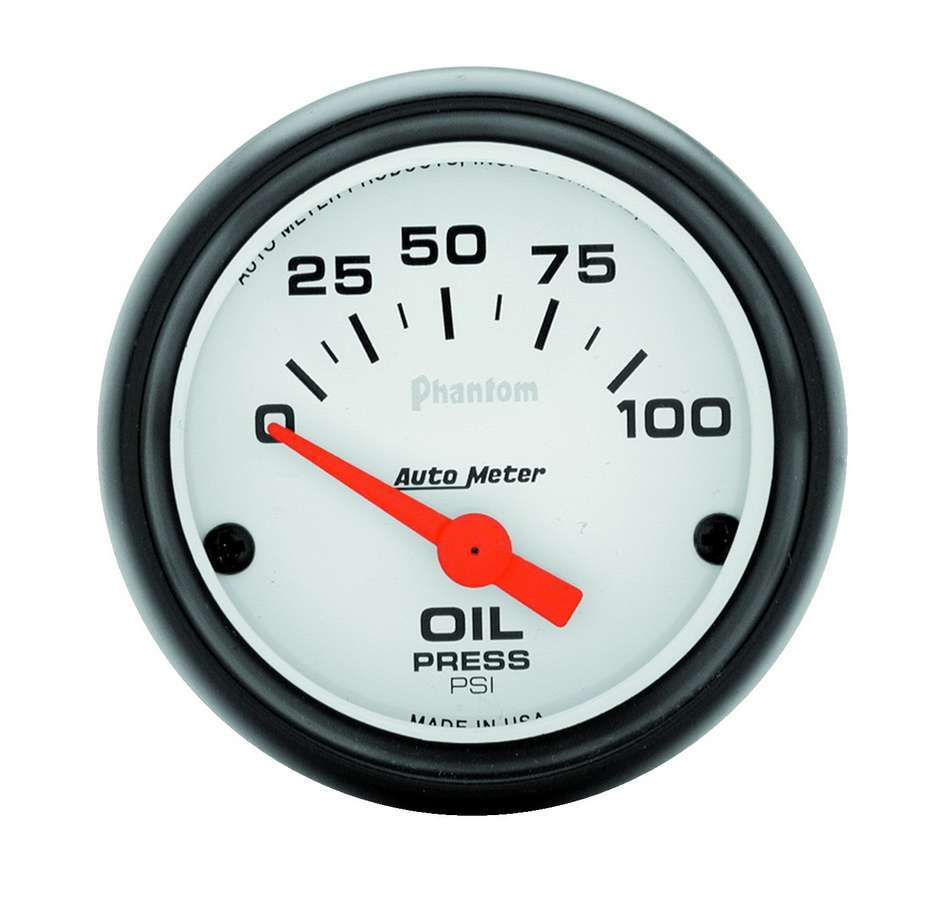 Autometer - Phantom 2 1/16in Oil Pressure 0-100 PSI Elec.