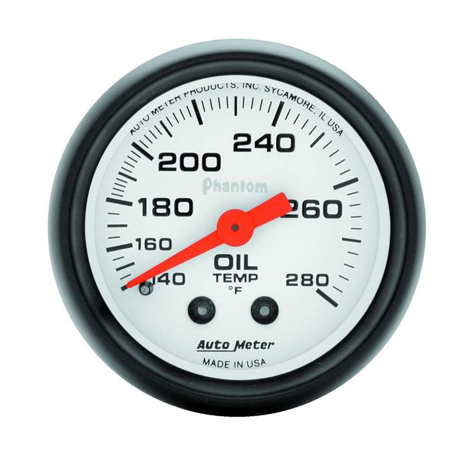 AutoMeter - Phantom 2 1/16in Oil Temp. 140-280 Mech.