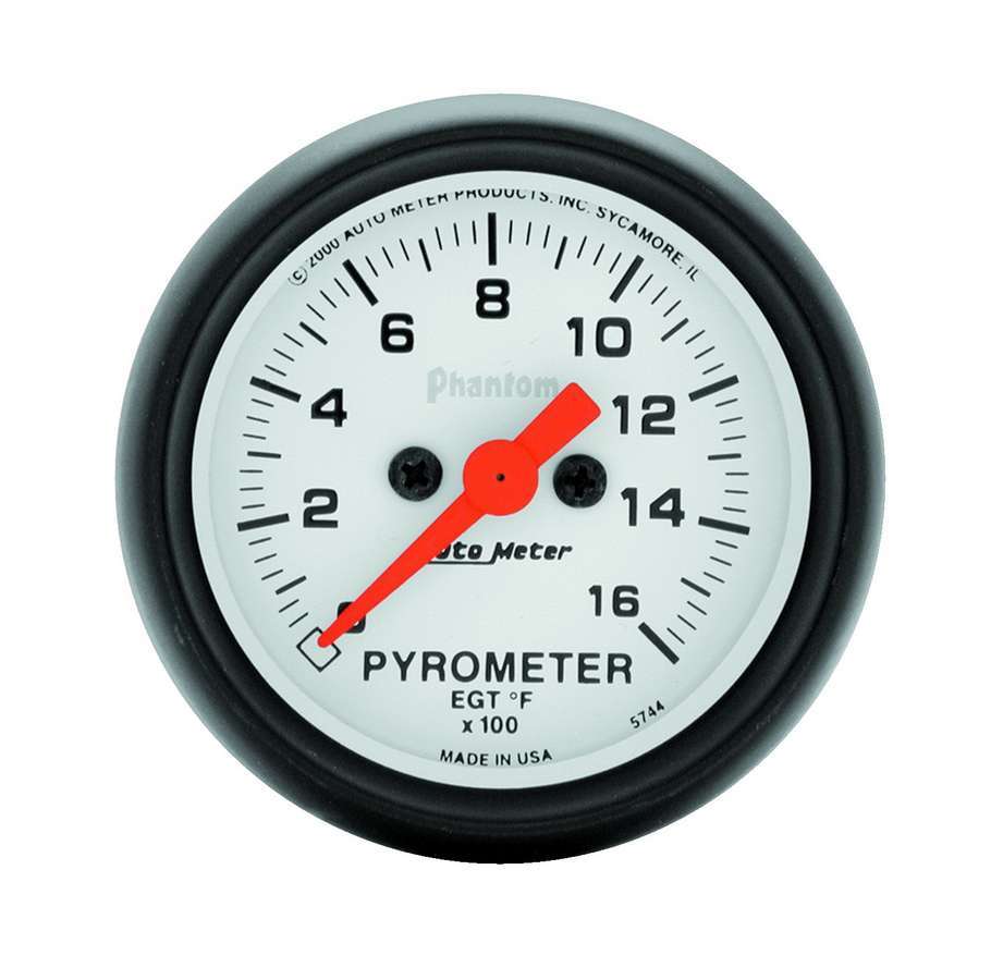 Autometer - 2-1/16in Phantom EGT Pyrometer Kit 0-1600