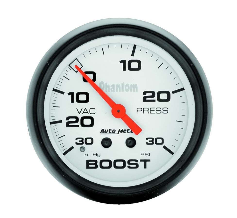 Autometer - 2-5/8in Phantom Boost Gauge 30psi