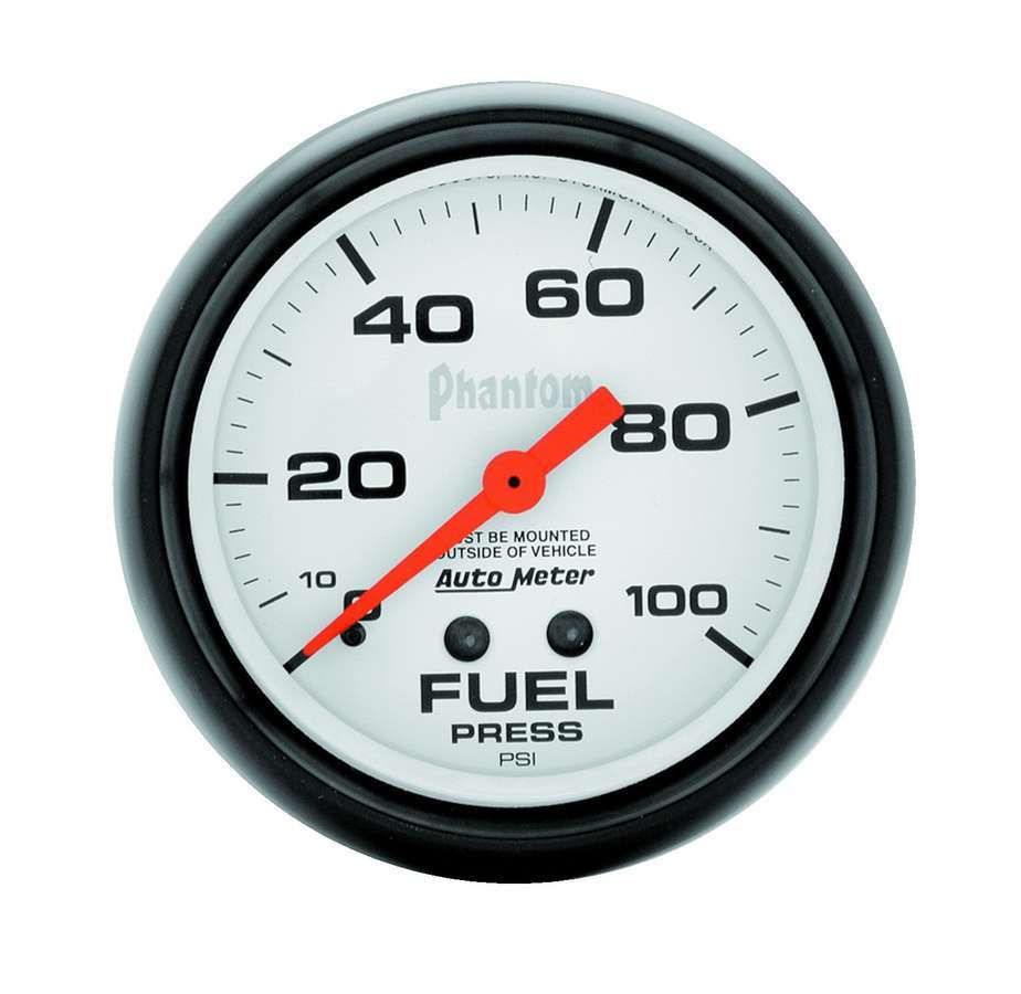 Autometer - 2-5/8In Phantom Fuel Press. Gauge 0-100Psi