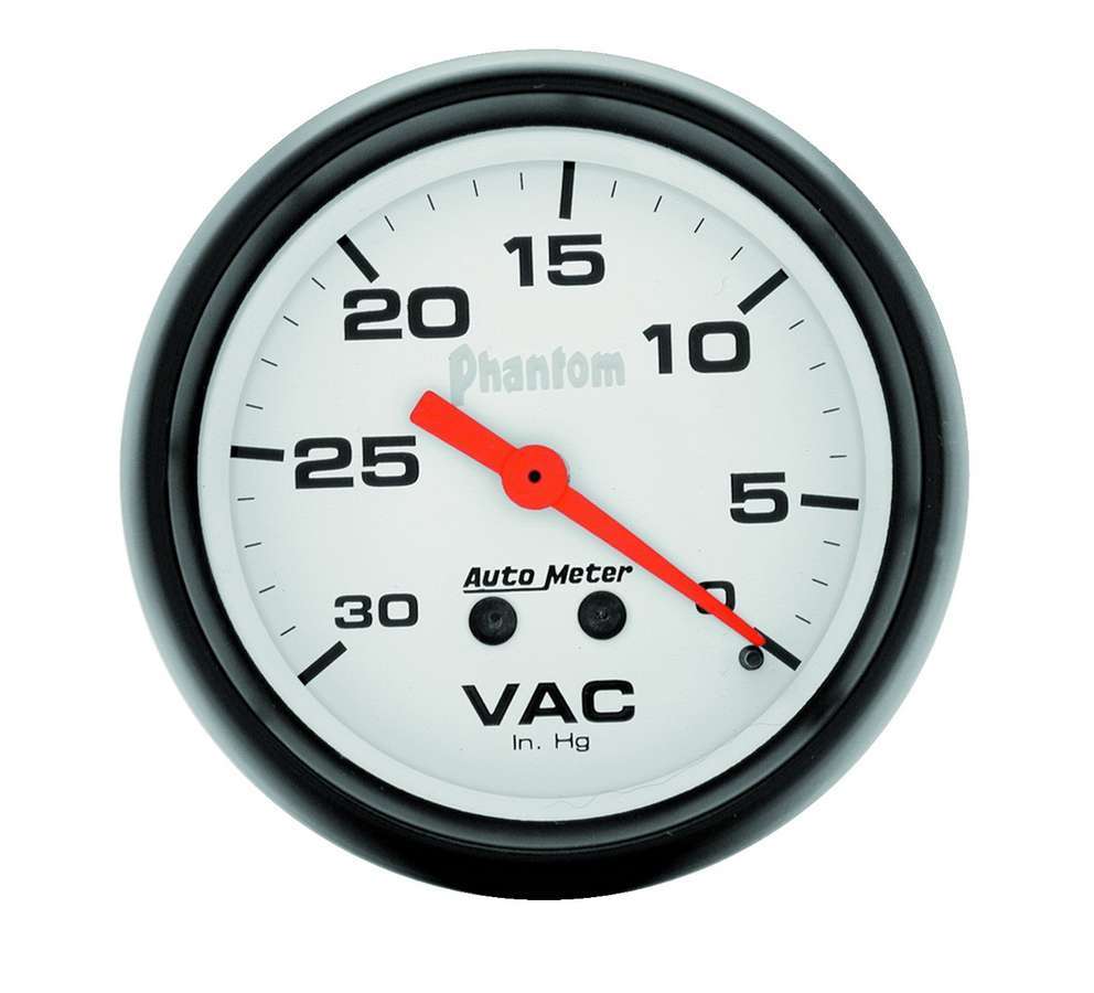 Autometer - 2-5/8in Phantom Vacuum Gauge