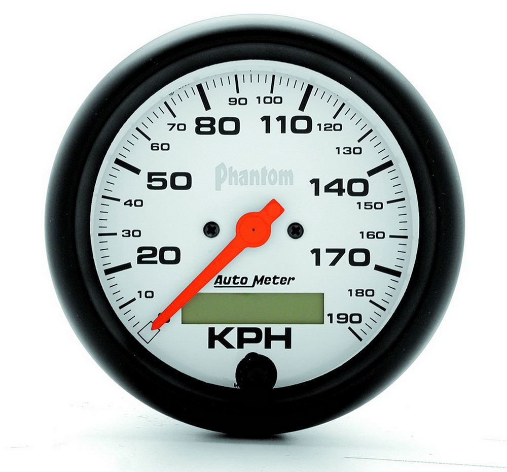 Autometer - 3-3/8 Phantom Speedo - Metric 190KPH