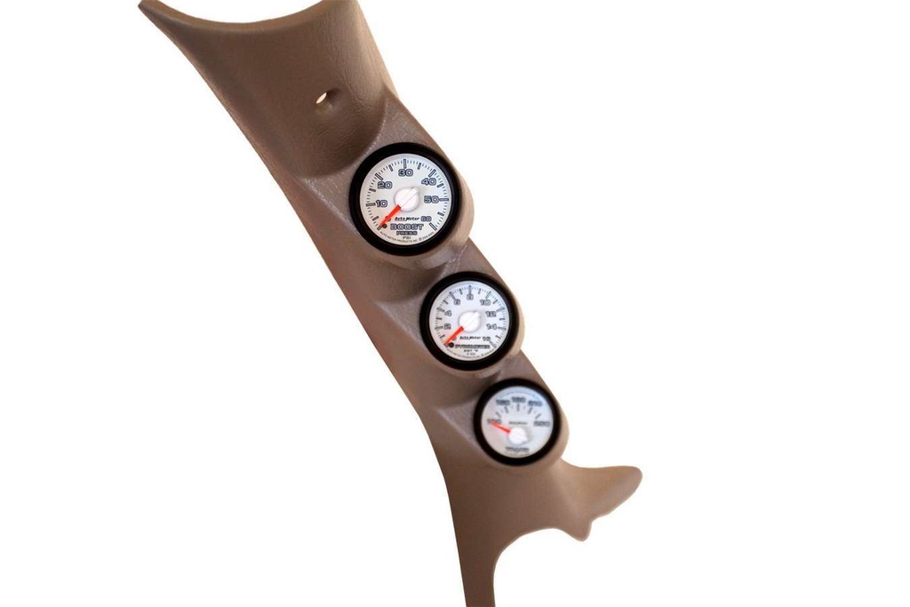 Autometer - Triple Pod/Pillar Kit w/ Gauges 03-09 Dodge Ram