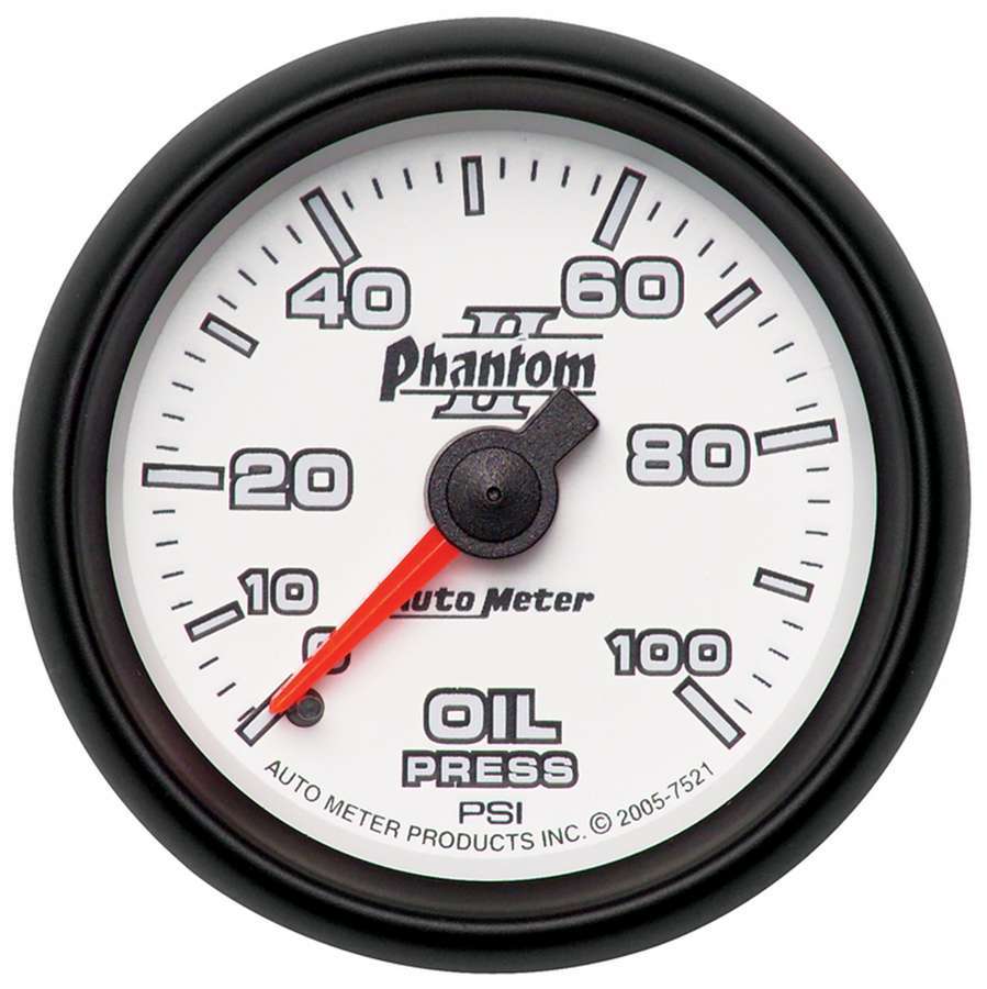 Autometer - 2-1/16in P/S II Oil Pressure Gauge 0-100psi