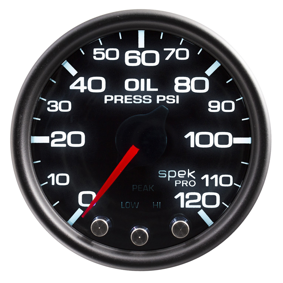 Autometer - Spek-Pro Oil Pressure Gauge 0-120psi 2-1/16