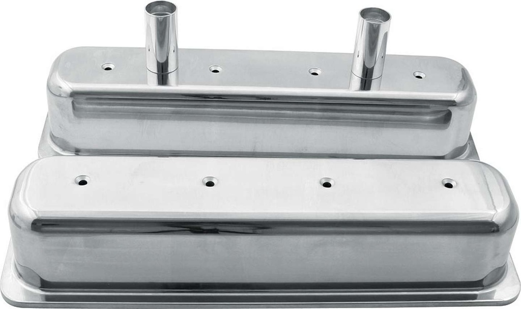 Allstar Performance - Valve Covers Sbc Alum Centerbolt W/Tubes