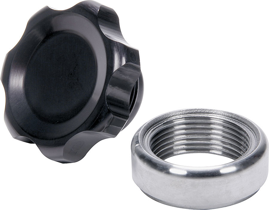 Allstar Performance - Filler Cap Black With Weld-In Steel Bung Small