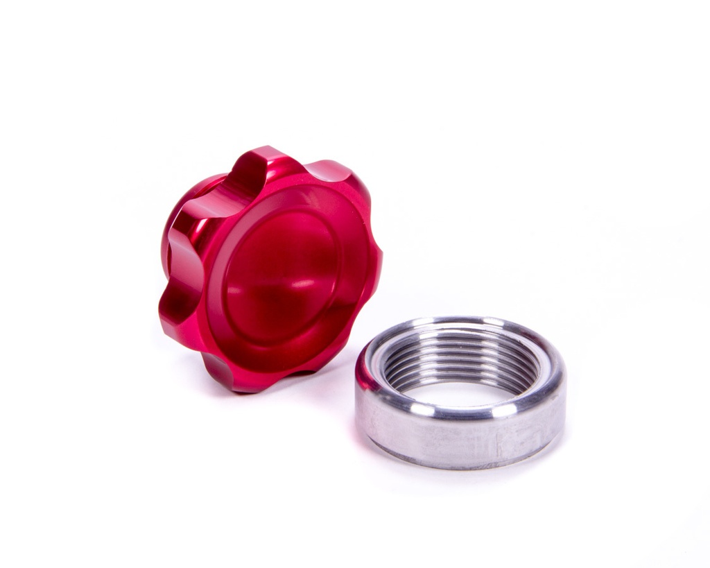 Allstar Performance - Filler Cap Red With Weld-In Steel Bung Small