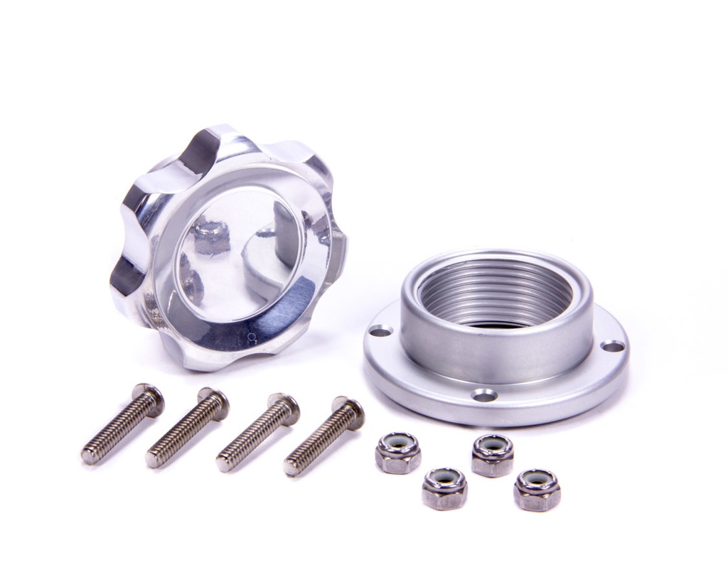 Allstar Performance - Filler Cap Polished With Bolt-In Alum Bung Small