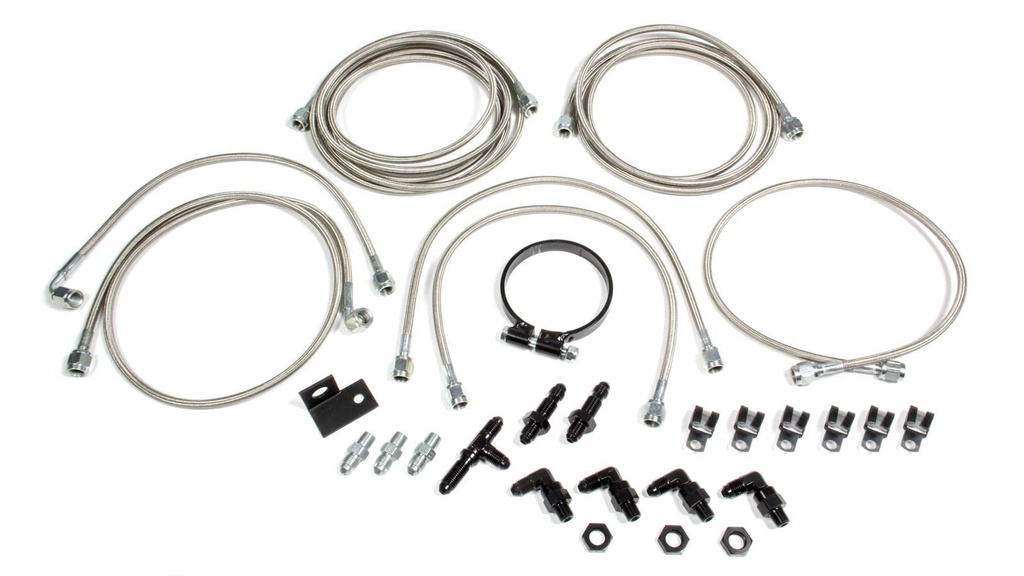 Allstar Performance - Dirt Car Brake Line Kit LM Aftermarket Calipers