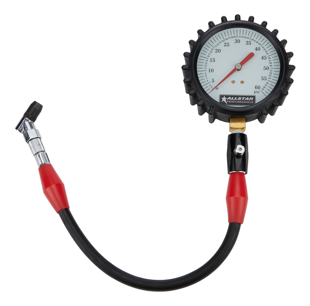 Allstar Performance - Tire Pressure Gauge 0-60 PSI 4in Glow