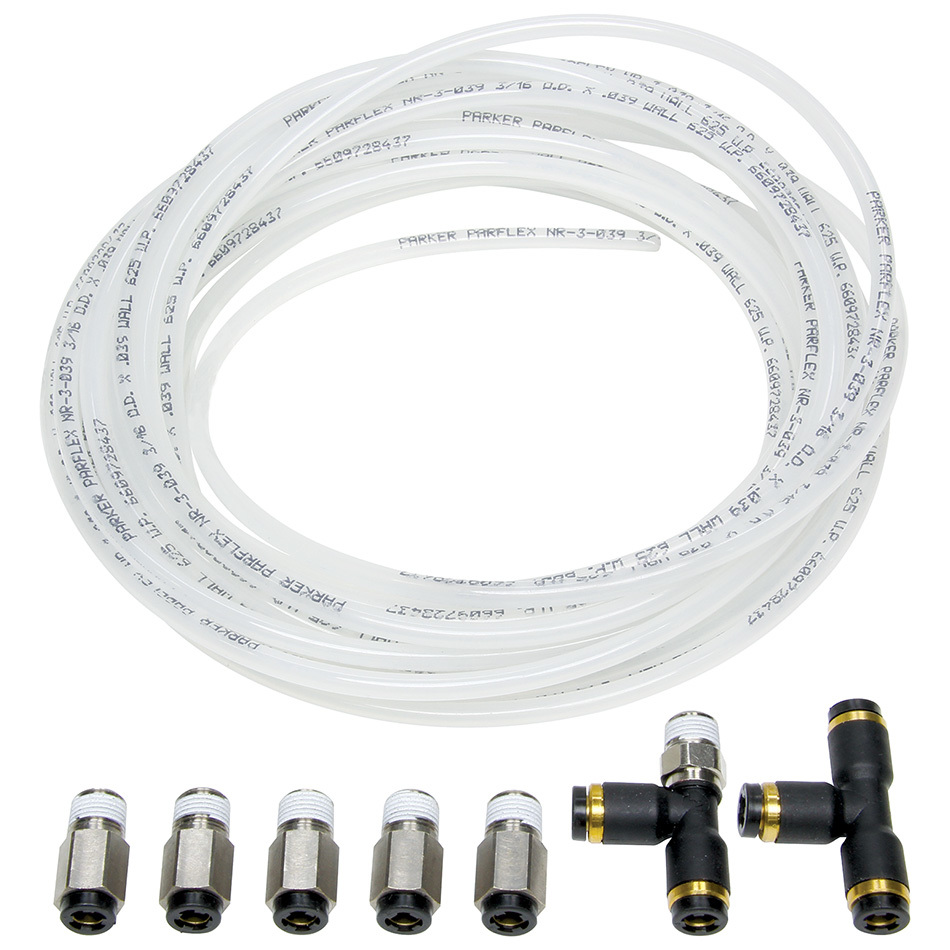 Allstar Performance - Nylon Brake Line Kit For Use W/O Gauges
