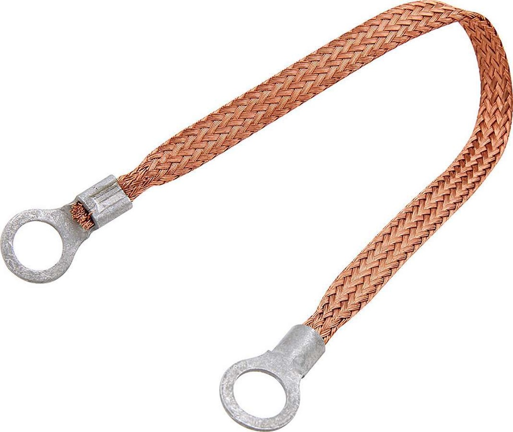 Allstar Performance - Copper Ground Strap 12in w/ 3/8in Ring Terminals