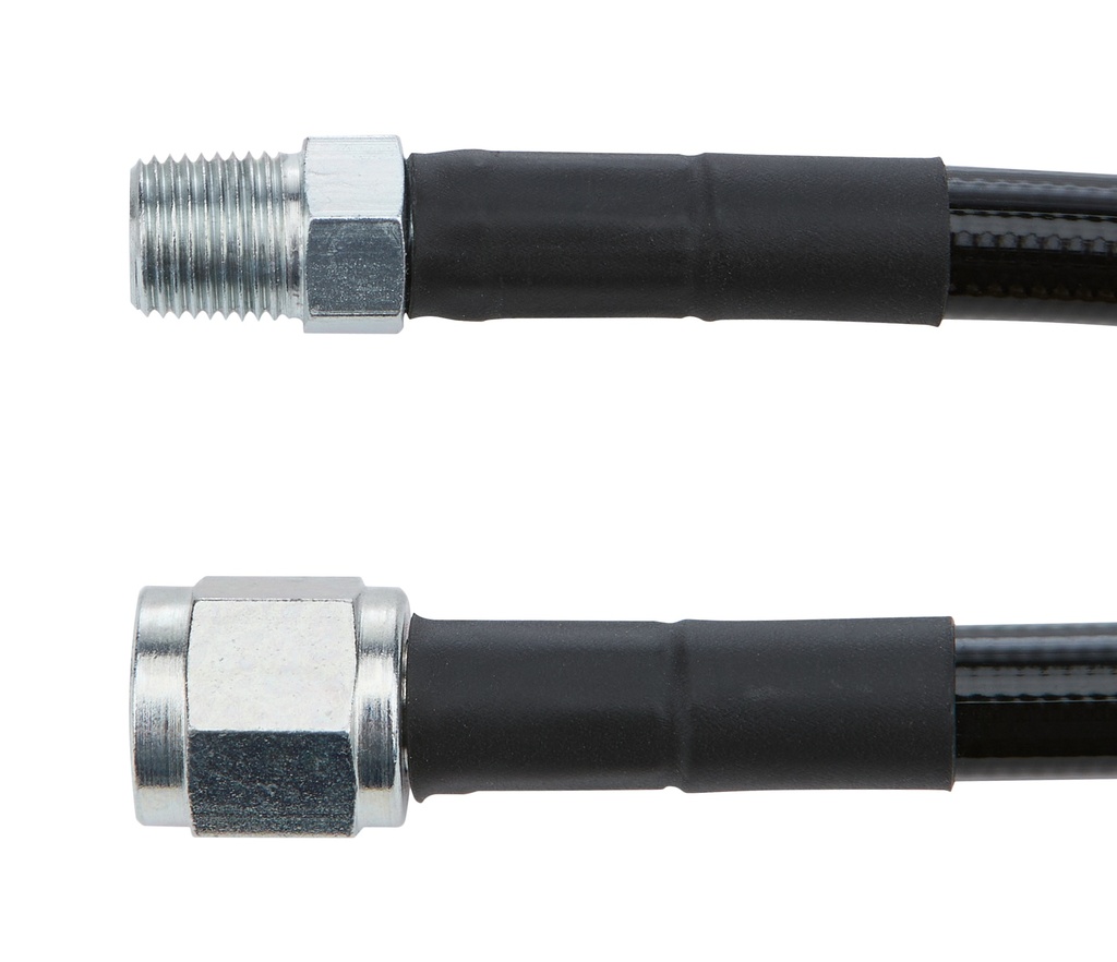 Allstar Performance - Coated Braided Line 18in #4Hose -4Str/ 1/8in