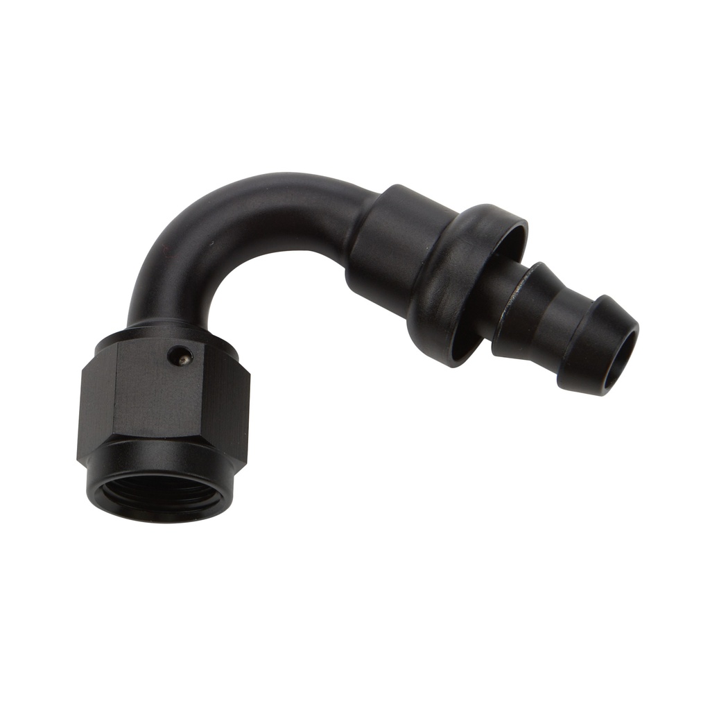 Allstar Performance - Pushlock Hose End Black 120 Deg Elbow -10