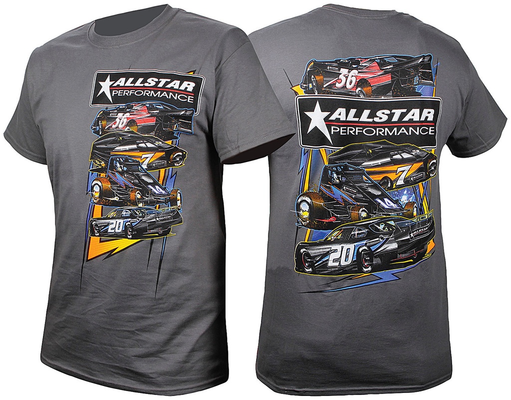 Allstar Performance - T-Shirt Dark Gray Circle Track X-Large