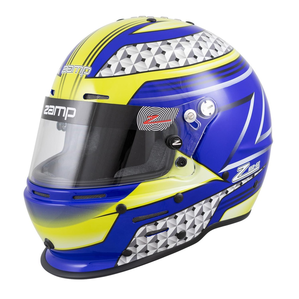 Zamp Racing - Helmet RZ-62 Aramid Mix M Blu/Grn SA2020