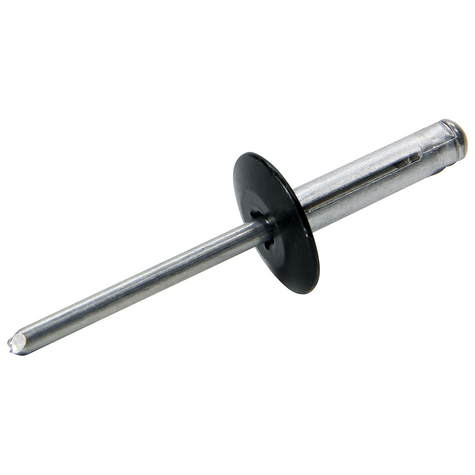 Allstar Performance - Lg Hd Rivet 250Pk Black Flange Type Alum Mandrel