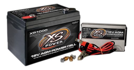 [XSPXP1000CK1] Xs Power Battery - Agm Battery 16v 2 Post & Hf Charger Combo Kit