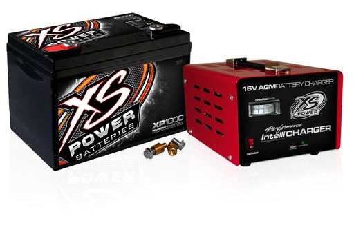 [XSPXP1000CK2] Xs Power Battery - Agm Battery 16v 2 Post W/15a Intellicharger