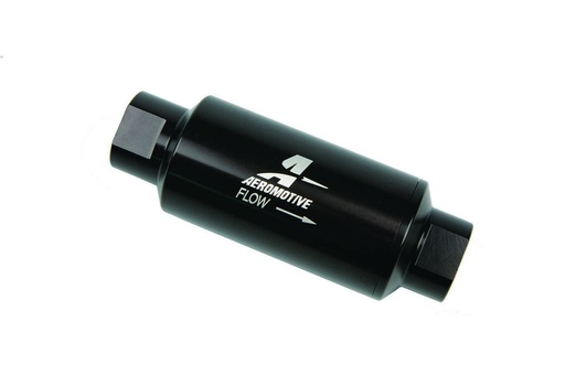 [AFS12324] Inline Fuel Filter - 100 Micron - Black