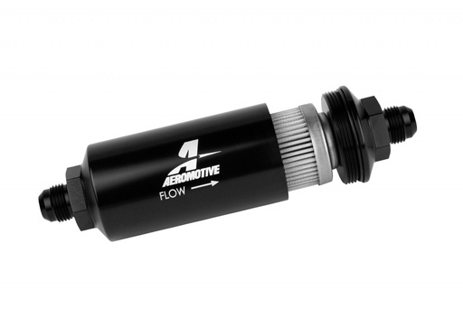 [AFS12378] 8An Inline Fuel Filter 40 Micron 2In Od Black