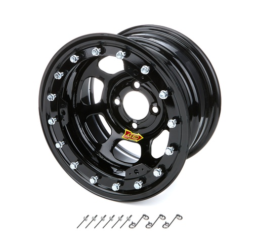 [ARW33-184030B] Aero Race Wheels - 13x8 3in. 4.00 Black Beadlock