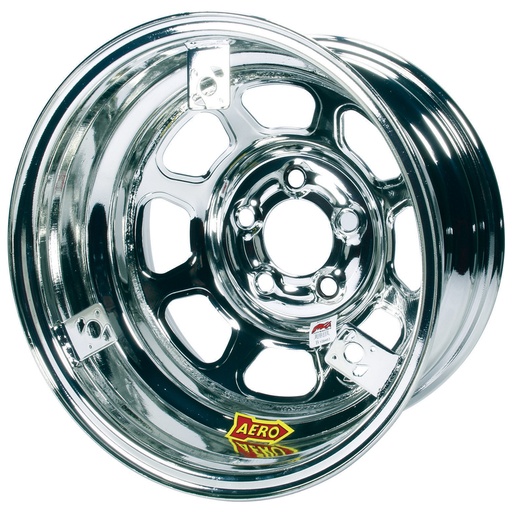 [ARW52-285030T3] Aero Race Wheels - 15X8 3In 5.00 Chrome W/ 3 Tabs For Mudcover