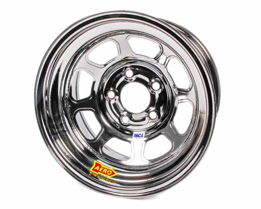 [ARW52-985030BLK] Aero Race Wheels - 15x8 3in 5.00 Black Chrome