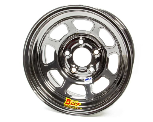 [ARW52-985040BLK] Aero Race Wheels - 15x8 4in 5.00 Black Chrome