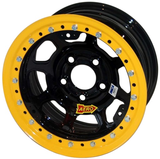 [ARW53-104740] Aero Race Wheels - 15x10 4in 4.75 Black Beadlock