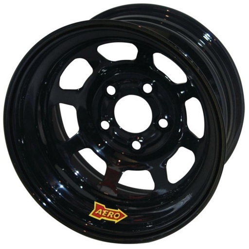 [ARW56-185030] Aero Race Wheels - 15x8 3in 5.00 Black Spun Extreme Bead