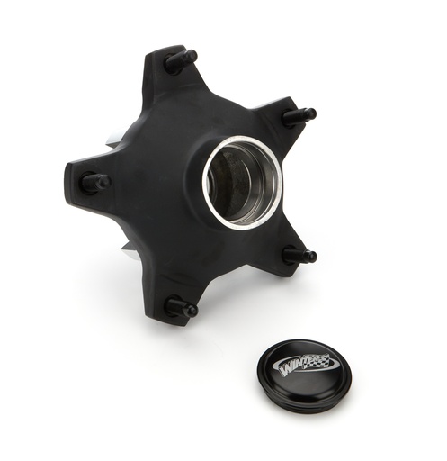 [WIN6606-FX5BK-8208-H] Winters - Hub Front Wide 5 Black Cap
