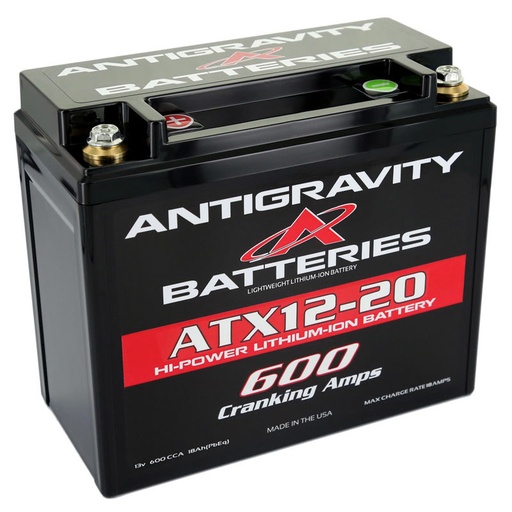 [ANTAG-ATX12-20-R] Antigravity Batteries-Lithium Battery 600Cca 12Volt 3Lbs 20 Cell