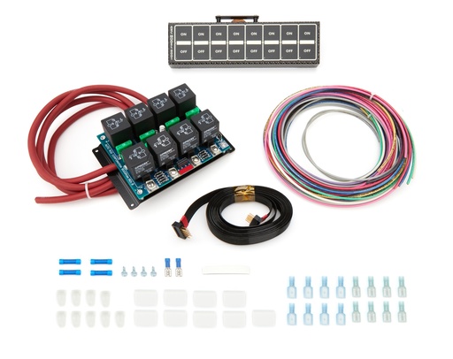 [ARC8004D] Auto Rod Controls - 8 Switch In-Dash Control Module C/F Finish