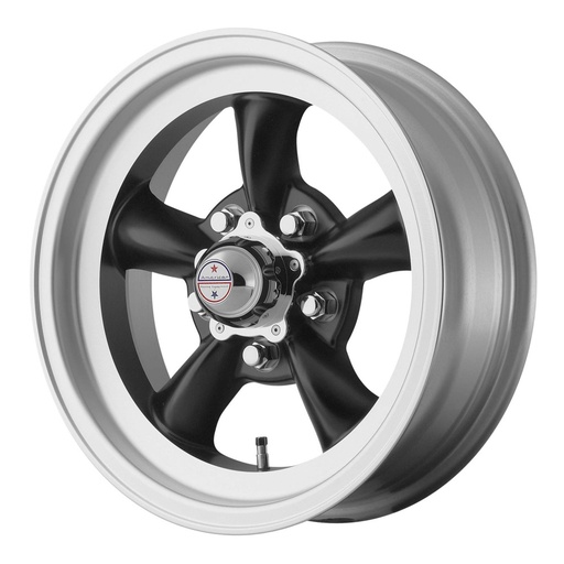 [AMRVN1055861B] American Racing Wheels - TORQ THRUST D 15x8.5 5x120.65 Satin Black w/ Machined Lip