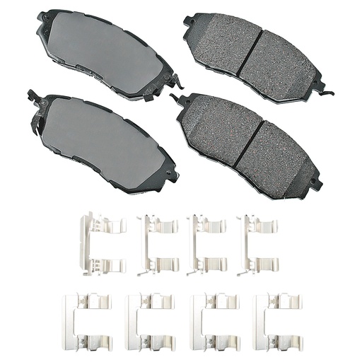 [AKEACT1078A] Akebono Brake Corporation - Proact Ultra-Premium Bra Ke Pads - Front