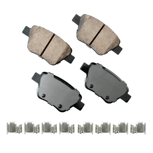 [AKEEUR1456] Akebono Brake Corporation - Brake Pads Rear Audi A3 11-13 Quattro 10-13
