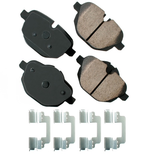 [AKEEUR1473] Akebono Brake Corporation - Euro Ultra-Premium Brake Pads - Rear