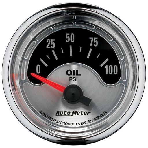 [ATM1226] Autometer - 2-1/16 A/M Oil Pressure Gauge 0-100psi