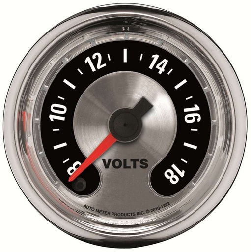 [ATM1282] Autometer - 2-1/16 A/M Voltmeter Gauge 8-18