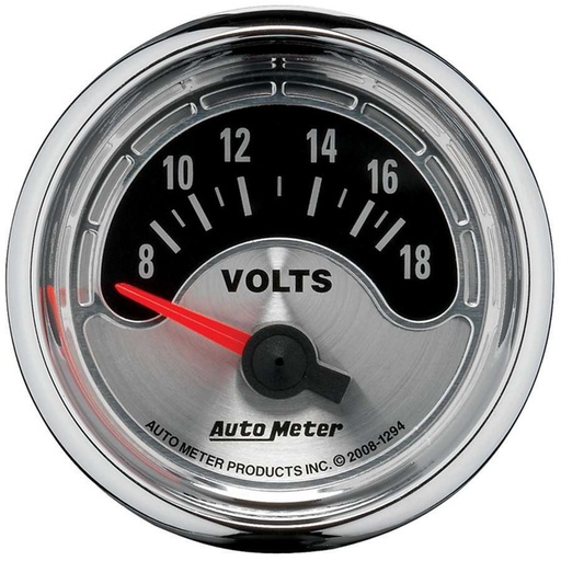 [ATM1294] Autometer - 2-1/16 A/M Voltmeter Gauge 8-18