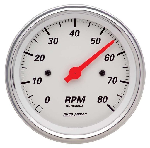 [ATM1390] Autometer - 3-3/8in A/W Street Rod Tach
