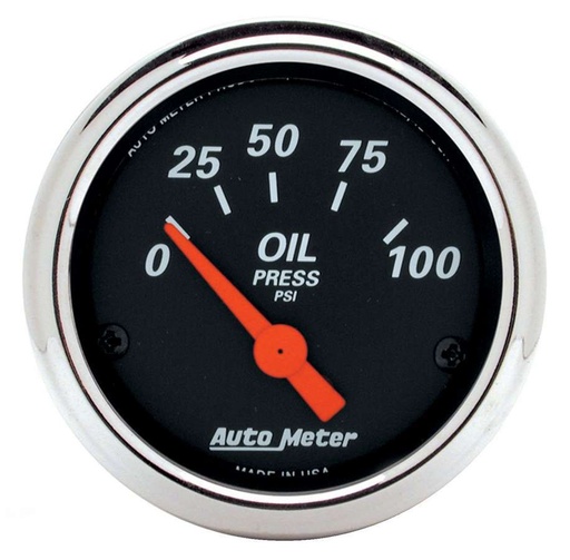 [ATM1426] Autometer - 2-1/16 D/B Oil Pressure Gauge - 0-100psi
