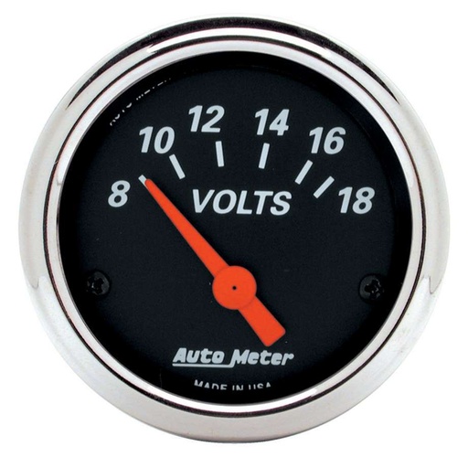 [ATM1483] Autometer - 2-1/16 D/B Voltmeter Gauge 8-18