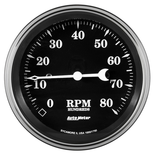 [ATM1790] Autometer - 3-3/8 Tachometer 8000 Rpm Old Tyme In-Dash