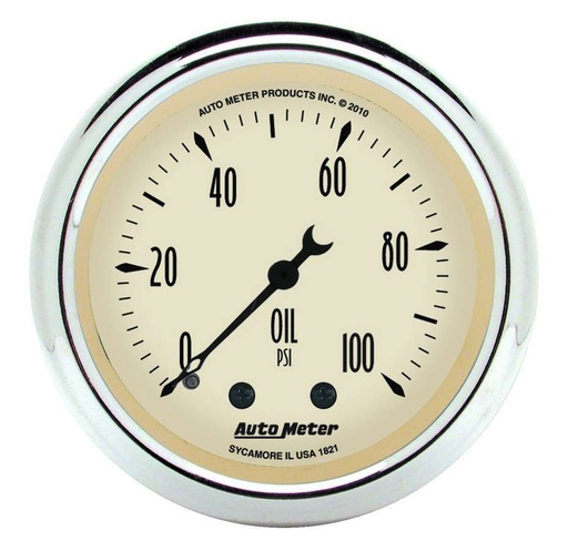 [ATM1821] Autometer - 2-1/16 A/B Oil Pressure Gauge 0-100 Psi