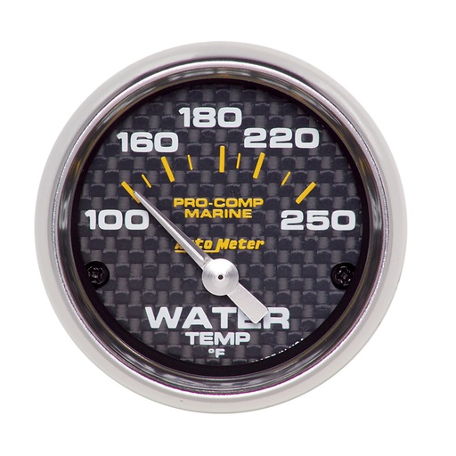 [ATM200762-40] Autometer - 2-1/16 Water Temp Gauge 100-250F C/F Marine